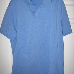 Member's Mark Stretch Pique Polo Shirt Men's Large Blue